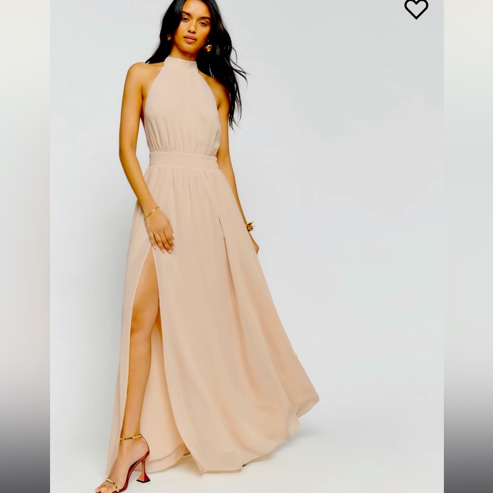 Reformation Andee Dress champagne
